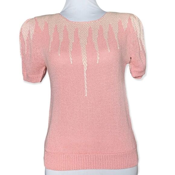 VTG MAX BRADLEY pink knit top sz M/L - Picture 1 of 7